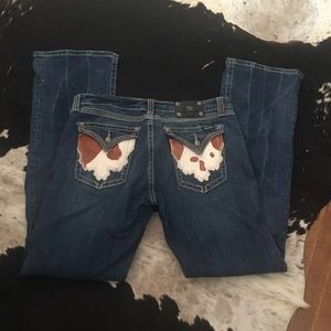 Miss Me Cow Patched Pockets!